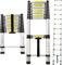 Escaleras Plegables Aluminio, 3,8m Escalera Telescópica de Aluminio,