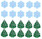 SHINEOFI 20Stücke Weihnachtsbaum Gestickte Aufnäher Festliche Applikationen für Kleidung Taschen und Hüte für Langlebige Nutzung Kreative Weihnachtsdeko
