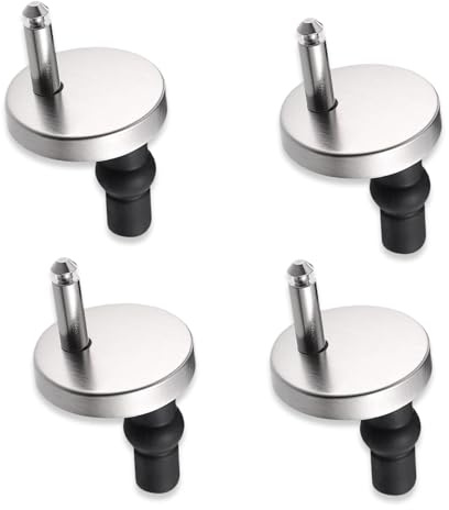 fKiZanthene Toilet Seat Fixings Kit Universal Toilet Seat Fittings Bolts Screws Set for Bathroom WC Installation Replacement Top Or Bottom Mount Seats