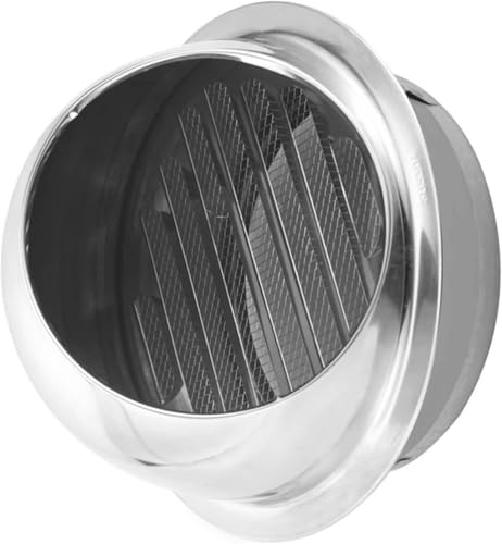 Grille De Ventilation à Persiennes en Acier Inoxydable 304 Évents en Acier Inoxydable Bouches D’évacuation Murales Hotte Aspirante, 110mm