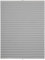 Plissee auf Maß für alle Fenster Montage Glasleiste Blickdicht mit Spannschuh Sonnenschutzrollo Silber Breite: 71-80 cm, Höhe: 101-150 cm