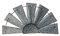 CWI Gifts Verzinkte Halbwindmühle, Metall, Mehrfarbig, 16in