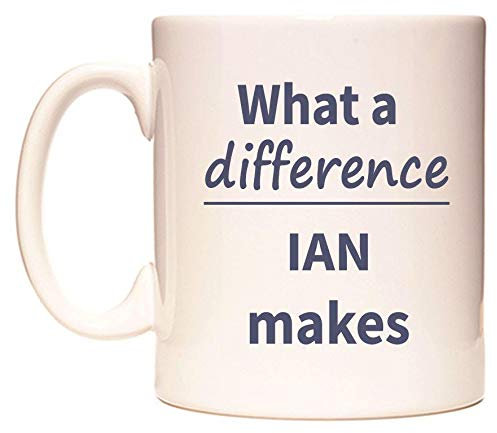 WeDoMugs What a Difference IAN Makes Ceramic 11oz Coffee Mug