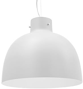 Kartell Bellissima, Lampada a Sospensione, Tecnopolimero termoplastico colorato in Massa, Bianco, Ø 50 x H 41 cm [Classe di efficienza energetica E]