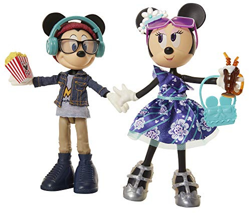 Minnie Mouse - Pack de 2 Minnie & Mickey Poupées Mannequins en Sortie Ciné