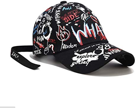 XibeiTrade Graffiti-Baseballkappe, modisch, Persönlichkeit, Hiphop, Straßentrend