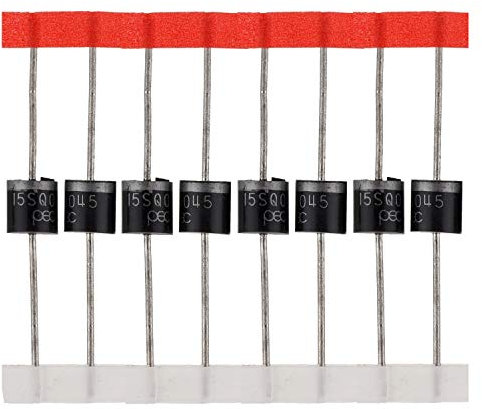 BOJACK Schottky Diode 15SQ045 (15A 45V) axial 15SQ045 (15 Ampere 45 Volt) für Solarpanel Parallel Reflow-Schutzdioden (Packung mit 20 Stück)