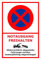 Melis-Folienwerkstatt Parken verboten Schild – Abschleppschild - Notausgang freihalten – 30x20 cm – 3mm Hartschaum – Verschiedene Größen und Materialien