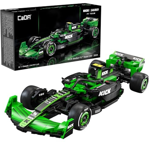 CaDA KICK Sauber F1 Team C44 Racing Car 314 Piece Build Model Kit C55032W | Officially licenced model of the iconic Formula One vehicle