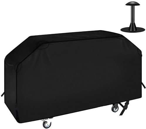 NEXCOVER Housse de Barbecue étanche de 55 cm, Grande Housse de Barbecue 600D, résistante à la décoloration, résistante aux intempéries, aux déchirures (Couverture de Plaque de Cuisson 36 po)