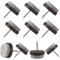 PERFETSELL 50 Stück Filzgleiter Stuhl 21MM Filz Stuhlgleiter Möbel Stuhlbeine Möbelgleiter mit Nagel Rund Filzgleitern Stuhl Rutsch Filz Parkettgleiter Bodengleiter für Laminat Parkett Sessel Fiesen