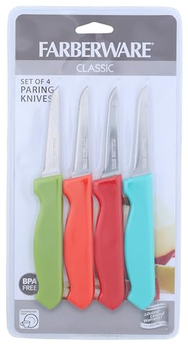 Farberware 5215732 Stainless Steel Paring Knife Set, Set of 4