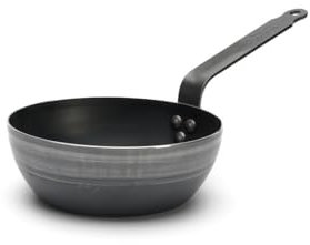 De Buyer, SARTEN CAMPESINA CON BORDE ALTO DE HIERRO AZUL ø20--5414.20
