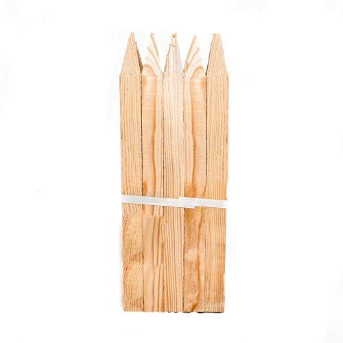 Heringe aus Holz, Gartenstecker Holzpfosten, 40 x 3 x 3 cm