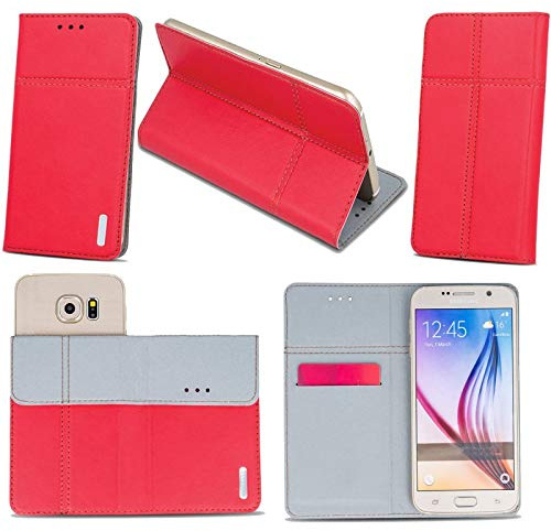 Handytasche für Cubot X30 Slim Book Case Klapp Hülle Flip Cover Schutz | Kunstleder-Handytasche mit Kartenfach in flacher, kompakter Bauweise