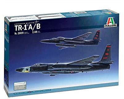Italeri 2809S 1:48 Lockheed TR-1A/B, originalgetreue Nachbildung, Modellbau, Basteln, Hobby, Kleben, Plastikbausatz, Zusammenbauen, Mehrfarbig, Large