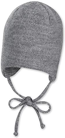 Sterntaler Unisex Baby Wolle (Merino) Mütze, Silber Melange, 45