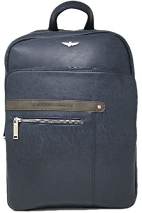 Aeronautica Militare Zaino pelle porta PC 15 presa USB colore BLU