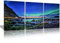 KAWAHONE Nordlichter Leinwand-Kunst, Aurora-Riff, Berglandschaft, Poster, gerahmt, Leinwandgemälde, Druckbild für Zuhause, Büro, Schlafzimmer, Badezimmer, 30,5 x 40,6 x 3 Stück