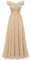 Bbonlinedress Robe de Demoiselle Honneur Soirée Cocktail Promo Robe de Mariage Cérémonie Anniversaire pour Bal Fête Champagne XL-2