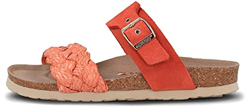 Genuins Whitby Rafia Oxy Fire Veloursleder/Bast 41 EU