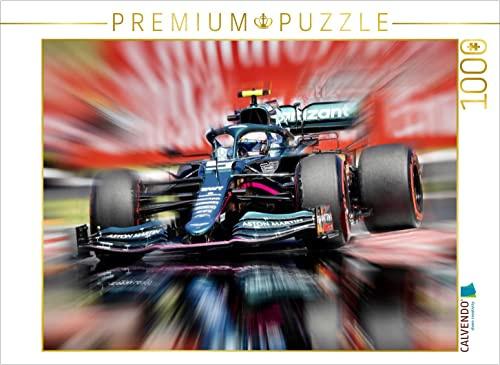Puzzle · Sebastian Vettel - Deutschland - Team Aston Martin F1 | Digital Art DeVerviers · 1000 Teile · Lege-Größe 64 × 48 cm · CALVENDO Puzzle