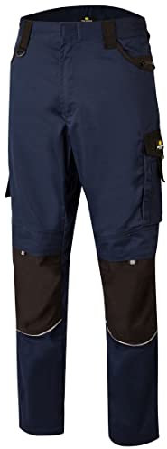 Hans Schäfer Workwear HSW Professional – Lange Arbeitshose für Herren – Modische und leichte Bundhose mit Knietaschen – Strapazierbar und qualitativ – Navy, 28