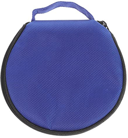 Estuche Para Cd De Coche, Bolsa De Almacenamiento Redonda De 20 Capacidades, AntiestáTico Y Antipolvo, Con Cremallera Y Asa Para Transporte FáCil, Ideal Para Viajes Y Uso En Casa