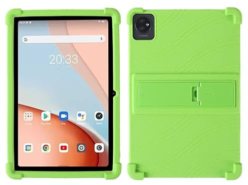 FKQLH Coque pour Blackview Tab 7 WiFi, Supporter Silicone Enfants Housse de Protection Poids Léger Stand Coque Cover pour Blackview Tab 7 WiFi Tablet 10 Pouces, Vert