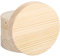 Belle Vous 4 tlgs Unbehandeltes Holzplatte Rund Set - Holzscheiben 10 cm Durchmesser, 20 mm Dicke - Natürliches Holz zum Basteln für DIY-Weihnachtsdekorationen, Brandmalerei & Türschilder