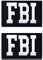 2 Stück taktischer Militär-Patch von F.B.I Special Police Hook and Loop Vollständig bestickte moralische Tags Emblem Patches zur Befestigung an Mützen Rucksack Uniform Kleidung Hund Weste Geschirr