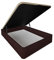 Duérmete Online - Canapé Abatible Extra Reforzado Gran Capacidad con Tapa Transpirable, Esquinas Redondeadas, 150 x 190, Cajón Grosor 30mm, Wengué