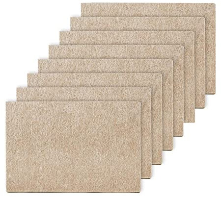 Furniture Pads Floor Protectors Felt Pads - 8 PCS, 20 x 15 cm, 5 mm Thick, Self-Adhesive Furniture Pads for Chair Furniture Legs