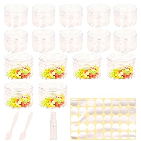 16 Stück döschen 15ml,döschen mit deckel,lippenbalsam döschen,tiegel,cremedose leer