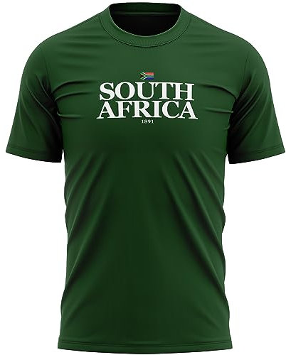 T-shirt rétro Afrique du Sud 1891 pour homme - Football supporters du monde, forêt, M