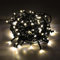 LED Lichterkette mit 200 LED-Lichtern – Widerstandsfähiger Trafo für Wind und Wetter – 10 Meter Beleuchtungslänge und 5 Meter Zuleitung – Ideal für Weihnachtsbäume, Balkone und Außenbereiche