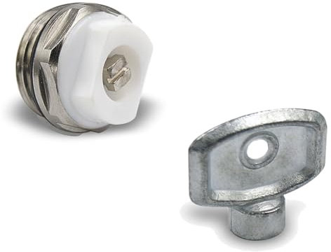 Heizkörper Entlüftungsventil 1/2, Messing, mit drehbarem Kunststoffkopf (1)