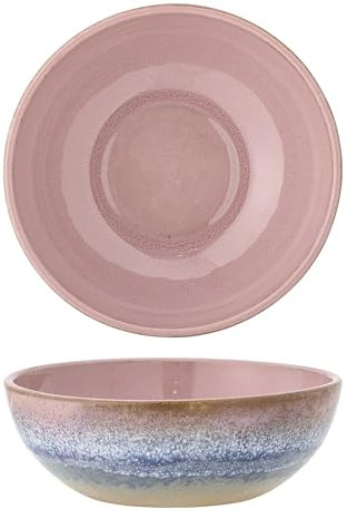 Bloomingville Schale Paula in der Farbe Rose aus Steingut, Volumen: 525ml, 5x16,5 cm, 82060928