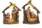 Logbuch-Verlag 2 Mini Weihnachten Krippen kleine Tischkrippe Weihnachtskrippe Miniatur Geschenk Deko Stall von Bethlehem 5 cm