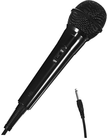 BESTonZON Mikrofon für Gesangsaufnahmen Handmikrofon mit Kabel für Live-Streaming Dynamisches Mikrofon mit Anschluss