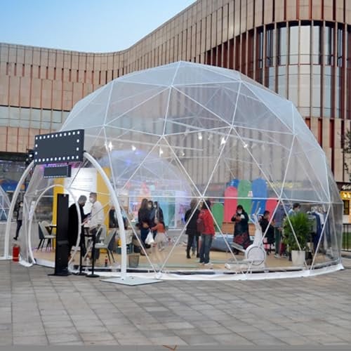 aromaoveite Garden Dome Igloo Bubble Tent 10/12ft Clear Tent Outdoor For Garden,Weather Proof Pod - For Commercial Activities/Scenic Spots/Starry Sky Restaurants/Auto Shows/Photography,2.9m