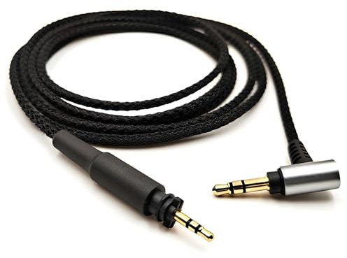 Earmax Cavo audio in nylon da 3,5 mm a 2,5 mm, 1,2 m, compatibile con cuffie SHURE SRH840A SRH440A SRH840 SRH940 SRH440 SRH750DJ SRH740 Philips SHP8900 SHP9000 SHP895