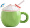 auvstar Creative Taza De Agua,Cerámica Taza,Tazas Originales Para Regalar,Para Café,Té,Noticias,Hogar,Oficina,Mejor Regalo Para La Familia,Amigo,Maestro（Copa De Coco）