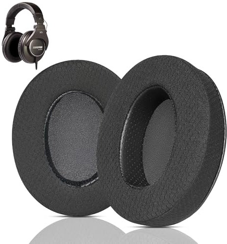 HAIZEEN Cuscinetti Auricolari Compatibili con Shure SRH840 SRH440A SRH440 SRH940 SRH1540 SRH 840 SRH 440 A SRH 940 SRH 1540 Cuffie Cuscinetti Auricolari di Ricambio (Tessuto Traspirante)