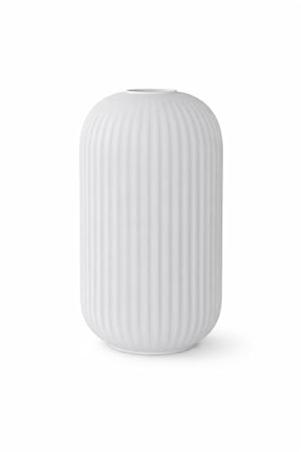 Glas Lampenschirm Weiß – Ersatz Lampenglas für Tischlampe, Stehlampe oder Pendelleuchte – Milchglas Lampenschirm Ø195 mm Höhe 33 cm (N-KR2)