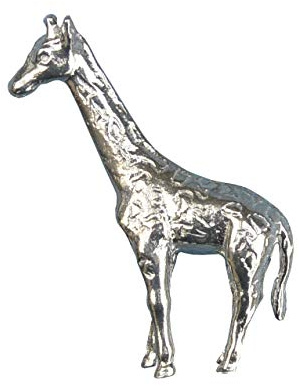 Giraffenfigur, Kleine Giraffe, Giraffengeschenk, Handgegossen von William Sturt, aus Deutsche Zinn (Pewter)