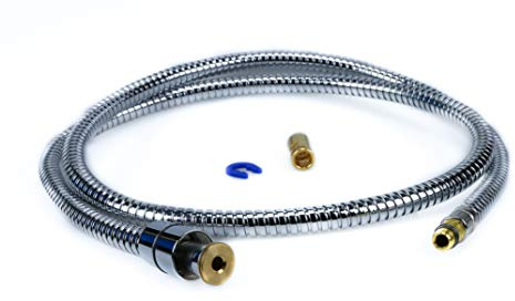 Blanco Brauseschlauch mit Dichtung und Clip - Silikon, Silber, 1er Pack (Quadris-S)