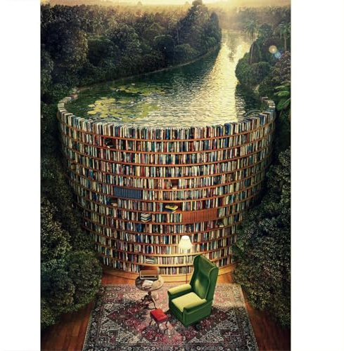 Ingooood- Jigsaw Puzzles 1000 Pieces for Adults- Fantasy Series- Collection Pavilion_IG-0292 Entertainment Toys for Adult Special Graduation or Birthday Gift Home Decor