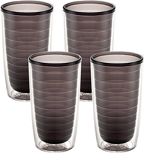 Tervis 1037267 Clear & Colorful Insulated Tumbler 4 Pack - Boxed, 16 oz Tritan, Assorted