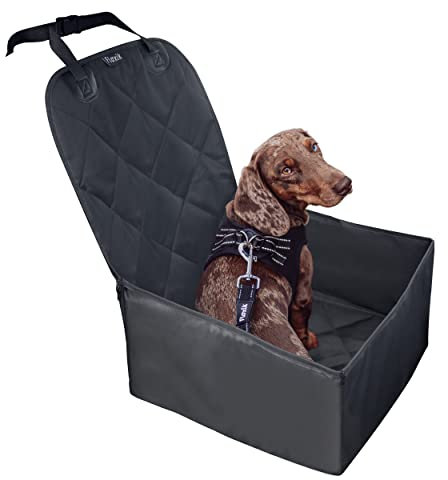 Floxik Hunde Autositz - Premium Hunde Autositzbezug für jedes Auto - Hundesitz Vordersitz Hund wasserdicht waschbar reißfest